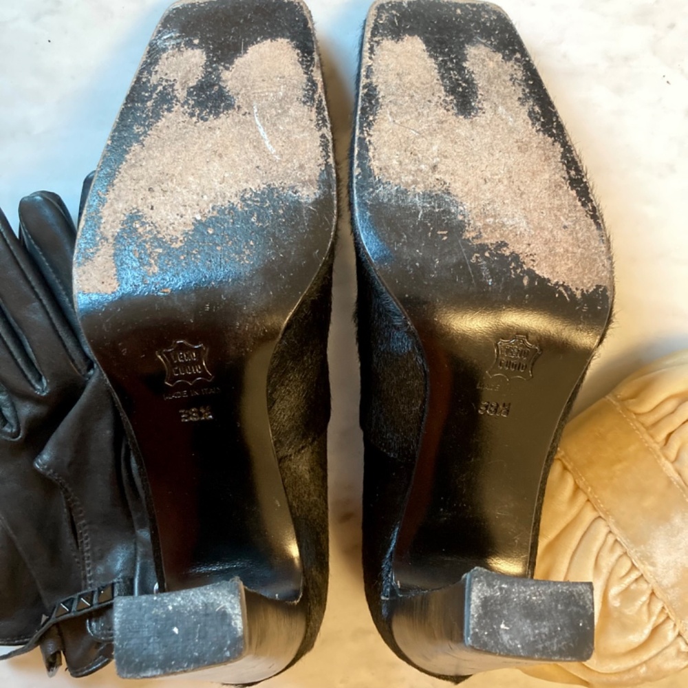 Vintage David Aaron Pony Hair Pumps - size 9 (Vero Cuoio) - Picture 10 of 16